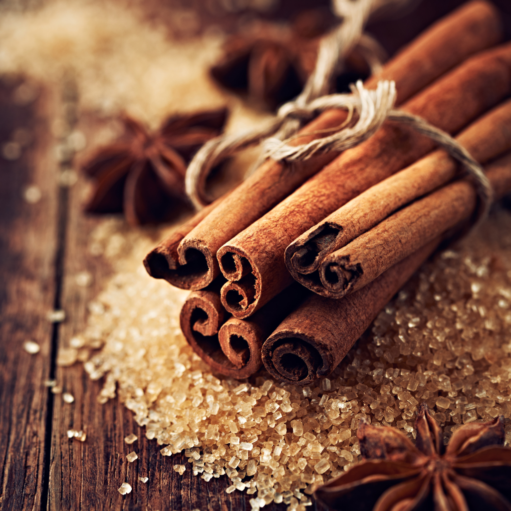 Canela y caña de azúcar
