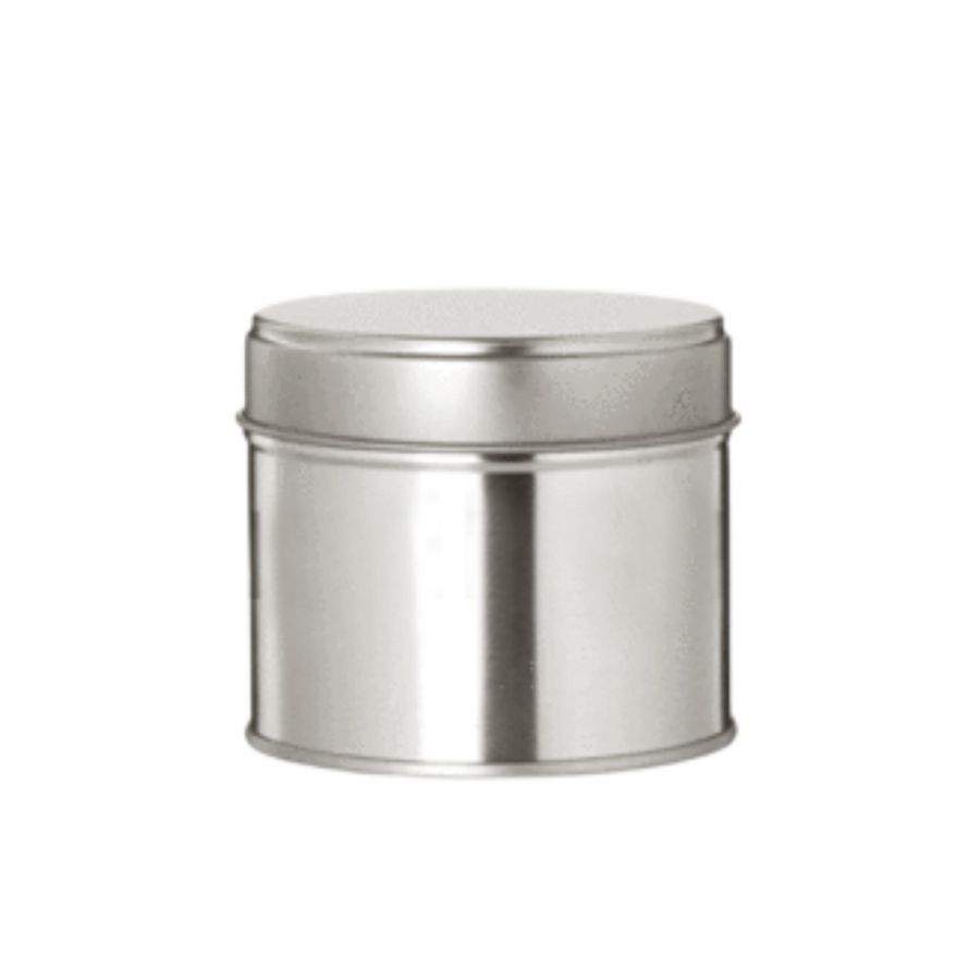 SILVER TIN WITH LID 200 ml - Eco Candle Project
