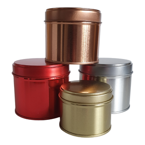 RED TIN WITH LID 200 ml - Eco Candle Project 