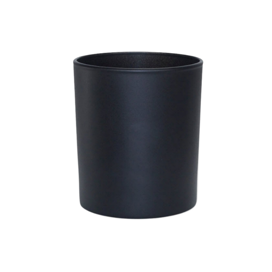 30 cl AURELIE MATT BLACK CANDLE GLASS - Eco Candle Project
