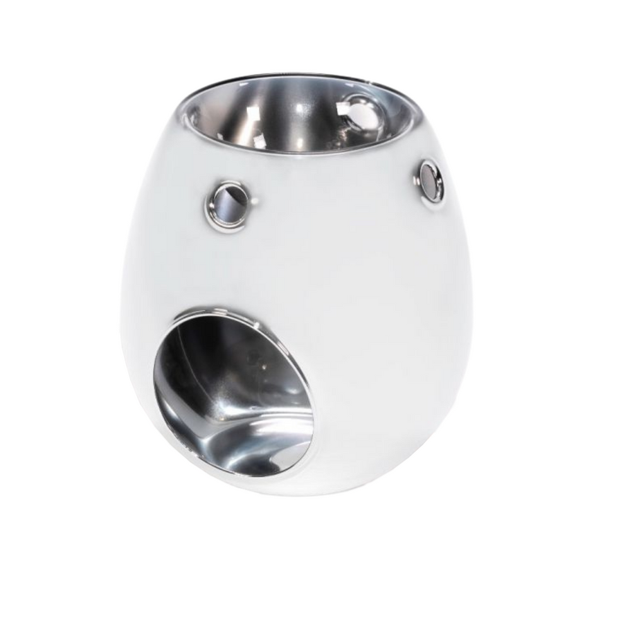 GLASS SILVER WAX MELT BURNER - Eco Candle Project