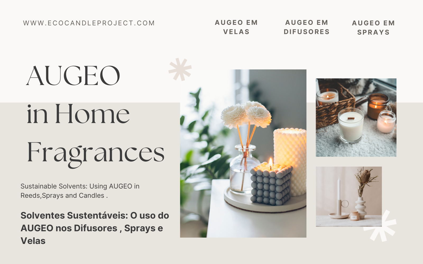 AUGEO EM DIFUSORES ,VELAS E SPRAYS ( PORTUGUESE /ENGLISH VERSION)