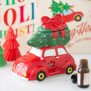 CHRISTMAS CAR CERAMIC WAXMELT BURNER – Holiday Cheer on Wheels