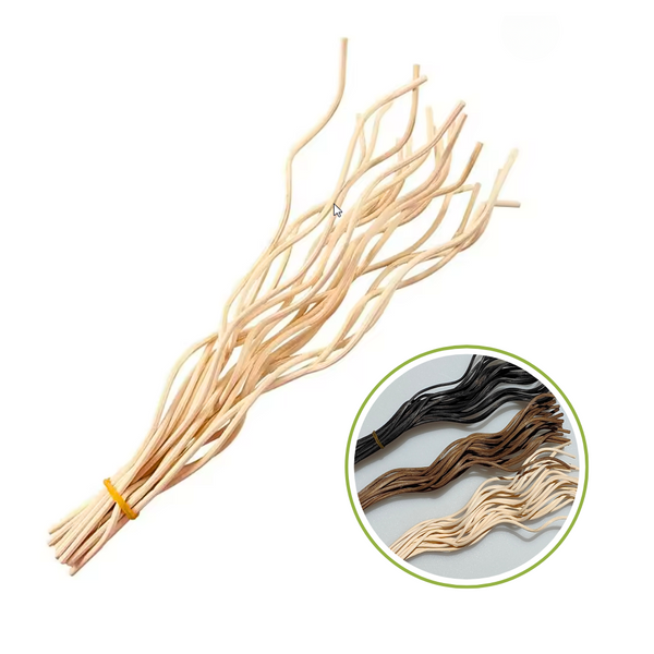 NATURAL WAVY RATTAN REEDS - Eco Candle Project