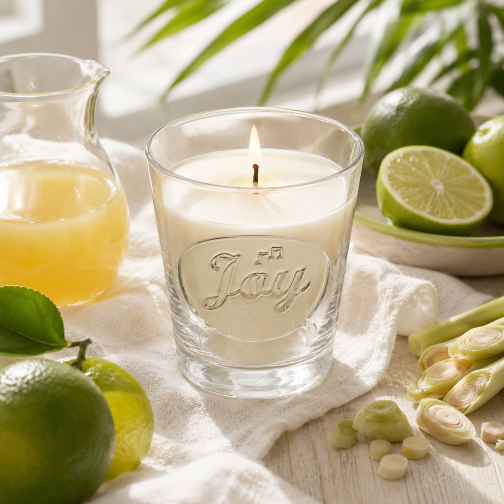 THAT'S LIFE "JOY" — 38 CL EMBOSSED CANDLE GLASS · TUMBLER - Eco Candle Project 