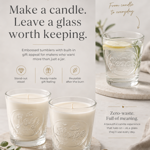 THAT'S LIFE "LOVE" — 38 CL EMBOSSED CANDLE GLASS · TUMBLER - Eco Candle Project 