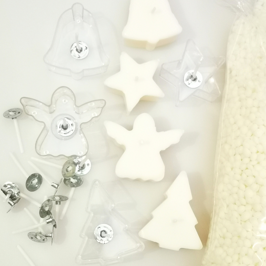 KIT DE NATAL MOLDES OU PARA FAZER VELAS DE CHÁ