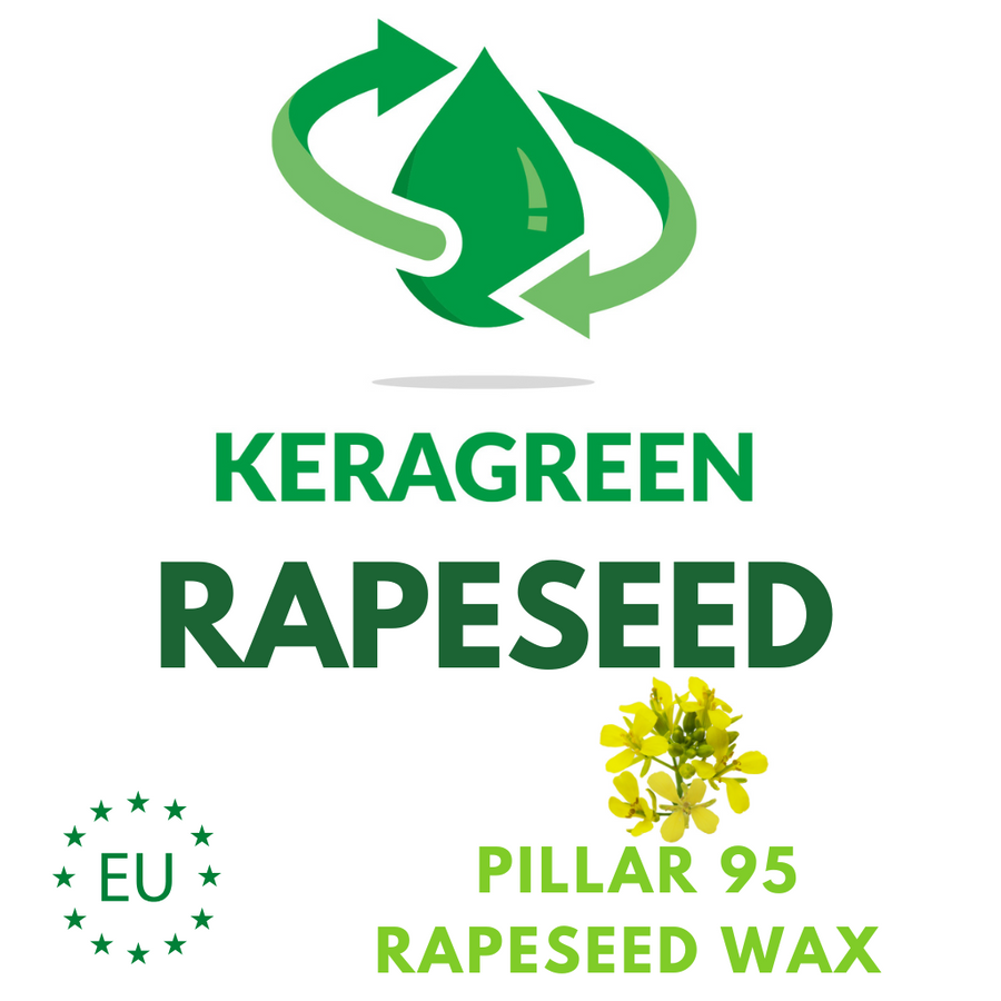 KERAGREEN PILLAR 95  RAPESEED WAX - Eco Candle Project 
