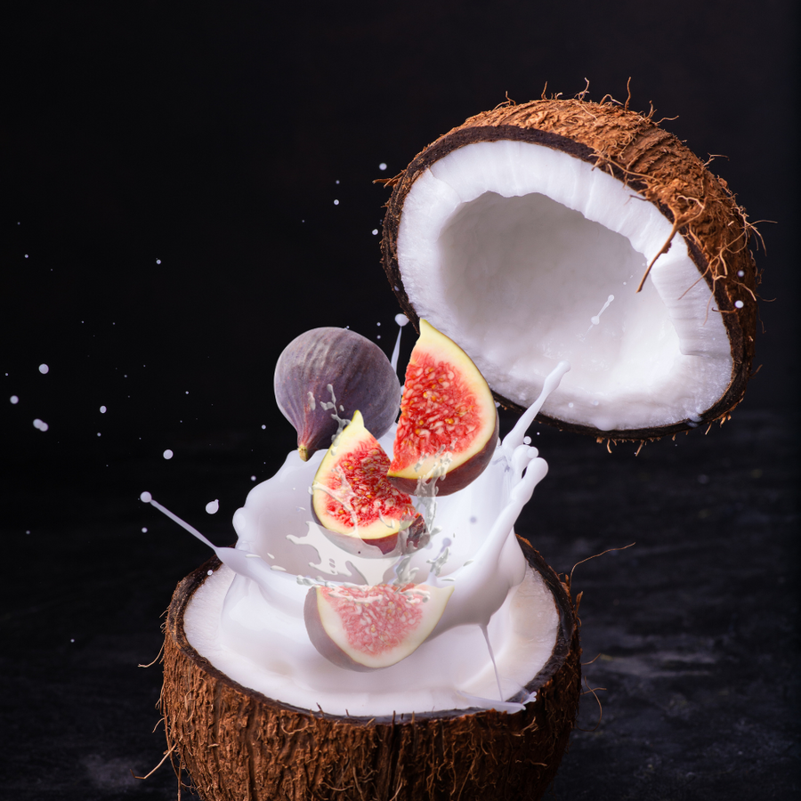 FIG, COCONUT & WHITE FLORALS - Eco Candle Project 