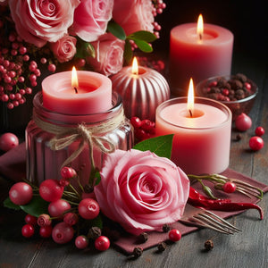 Rose Buds et poivre rose