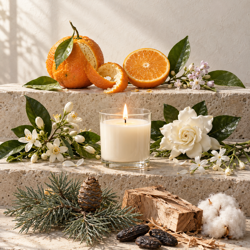 BLUE CEDAR & ORANGE