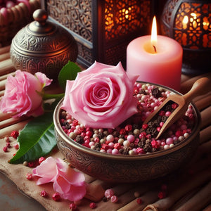Rose Buds et poivre rose