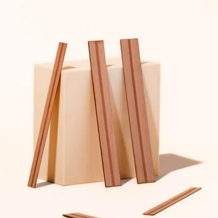 THE ULTIMATE WOODEN WICKS  (PACK OF 10 UN ) - Eco Candle Project 