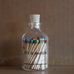 CLEAR APOTHECARY BOTTLE MATCHES - Eco Candle Project 