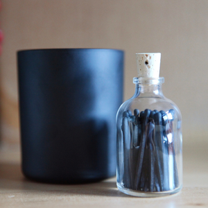 CLEAR APOTHECARY BOTTLE MATCHES - Eco Candle Project 