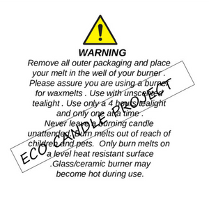 SAFETY LABELS FOR WAXMELTS - Eco Candle Project 