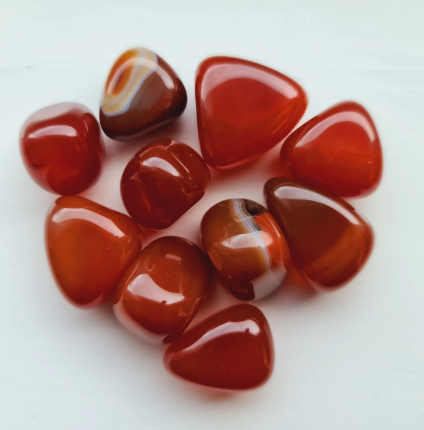 CARNELIAN TUMBLED STONES ( 1 un) - Eco Candle Project