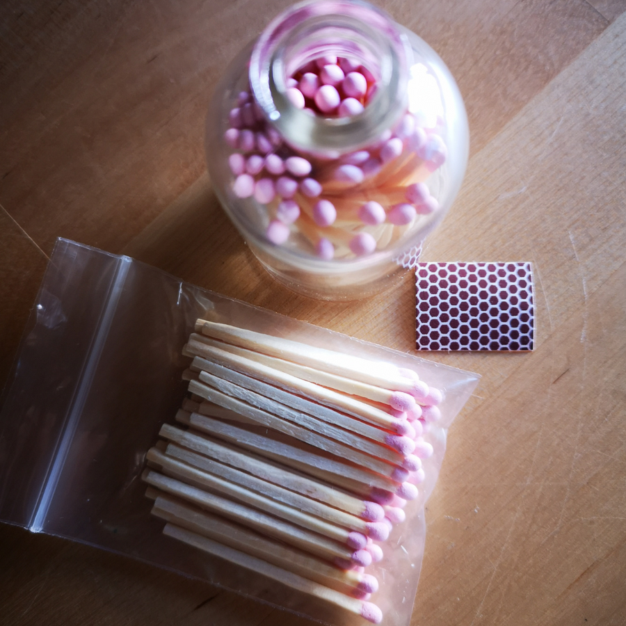 BLUSH ROSE TIP MATCHES - Eco Candle Project 