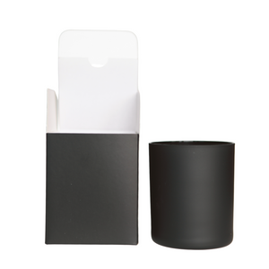 MEDIUM BLACK CANDLE BOX WITH INSERT