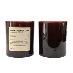 30 cl AURELIE AMBER CANDLE GLASS - Eco Candle Project 