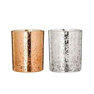 ELECTROPLATED ROSE GOLD CANDLE GLASS - Eco Candle Project 