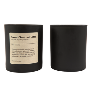 30 cl AURELIE MATT BLACK CANDLE GLASS - Eco Candle Project 