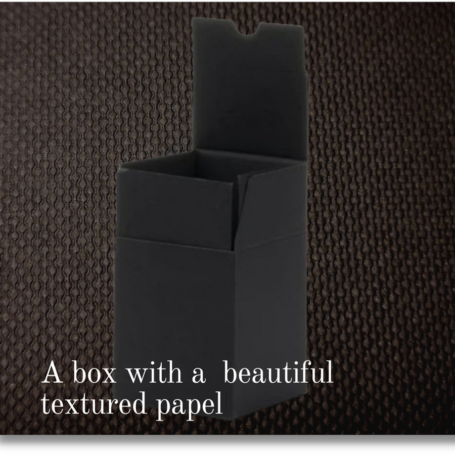 LUXURY MEDIUM  BLACK BOX WITH BLACK INSERT - Eco Candle Project 