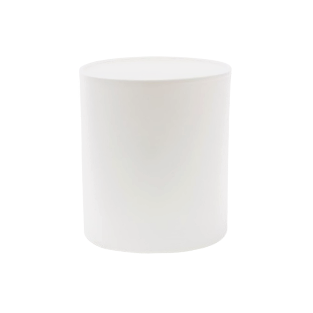 30 cl AURELIE MATT WHITE CANDLE GLASS - Eco Candle Project 