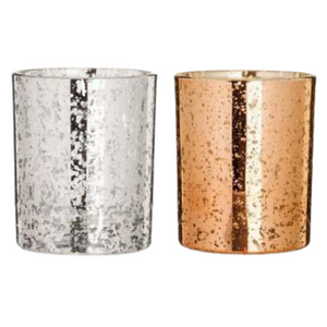 ELECTROPLATED SILVER CANDLE GLASSES - Eco Candle Project 