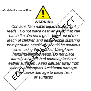 SAFETY LABELS FOR REEDS - Eco Candle Project 
