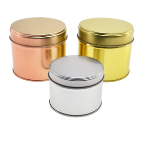 GOLD TIN WITH LID 200 ml - Eco Candle Project 