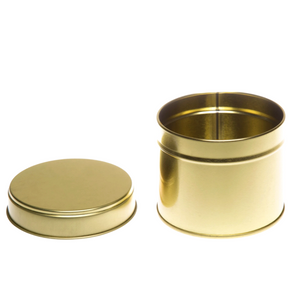 GOLD TIN WITH LID 200 ml - Eco Candle Project 