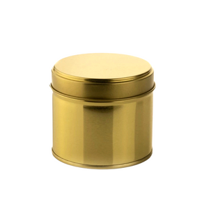 GOLD TIN WITH LID 200 ml - Eco Candle Project 