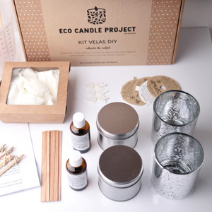 LUXURY CANDLE KIT SILVER - Eco Candle Project 