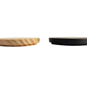 WOOD BLACK CANDLE LID - Eco Candle Project 