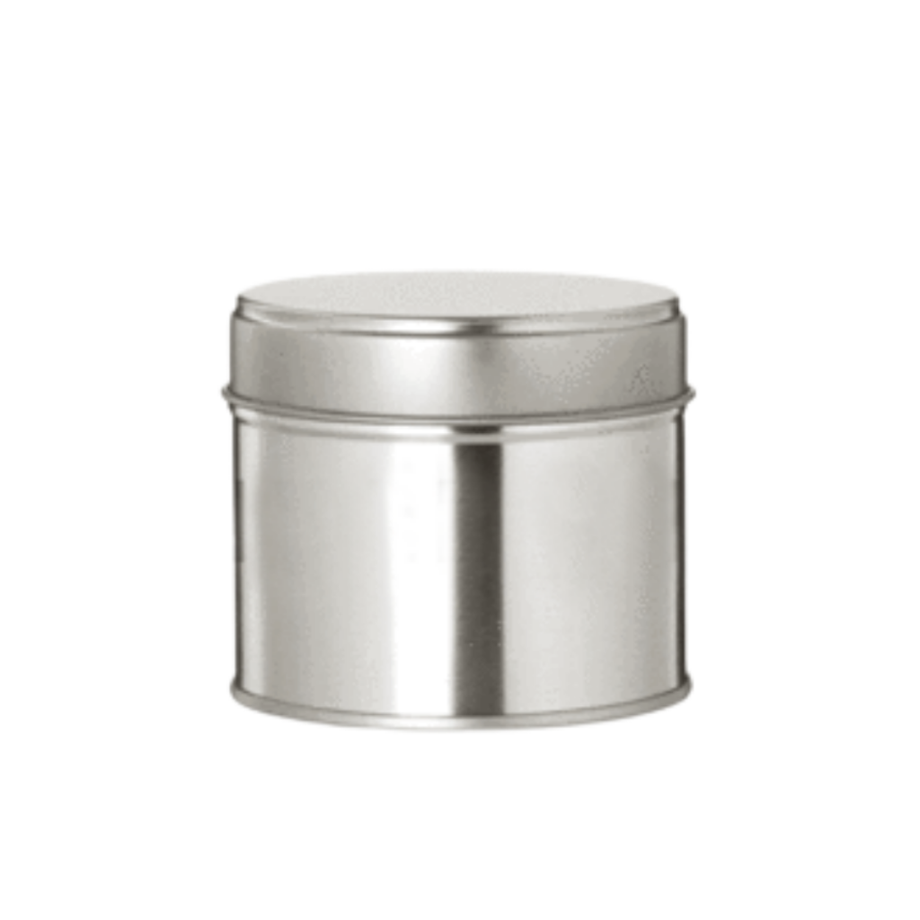 SILVER TIN WITH LID 200 ml - Eco Candle Project 