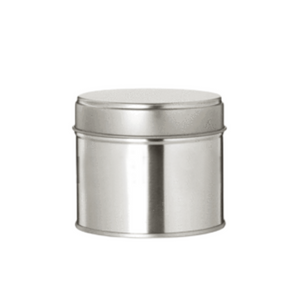 SILVER TIN WITH LID 200 ml - Eco Candle Project 