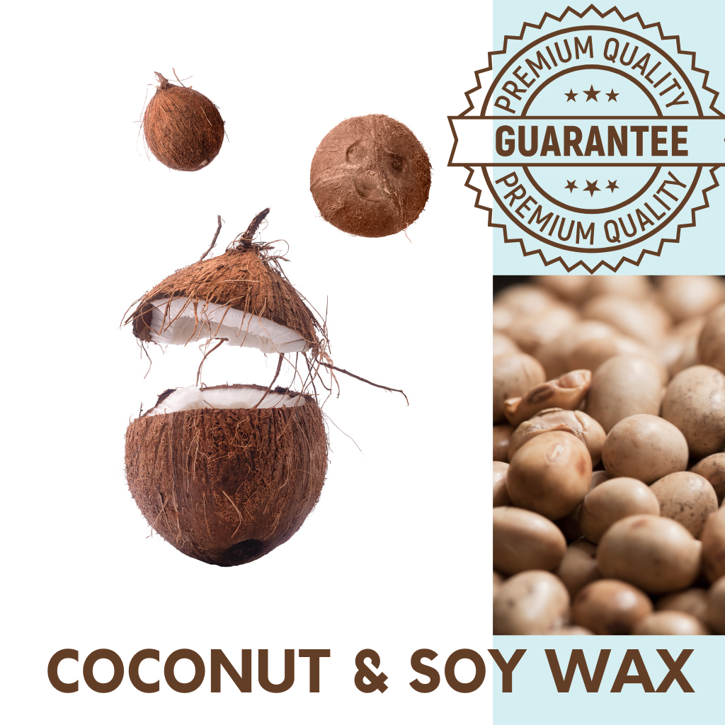 CERA DE COCO & SOJA PARA VELAS EM RECIPIENTE