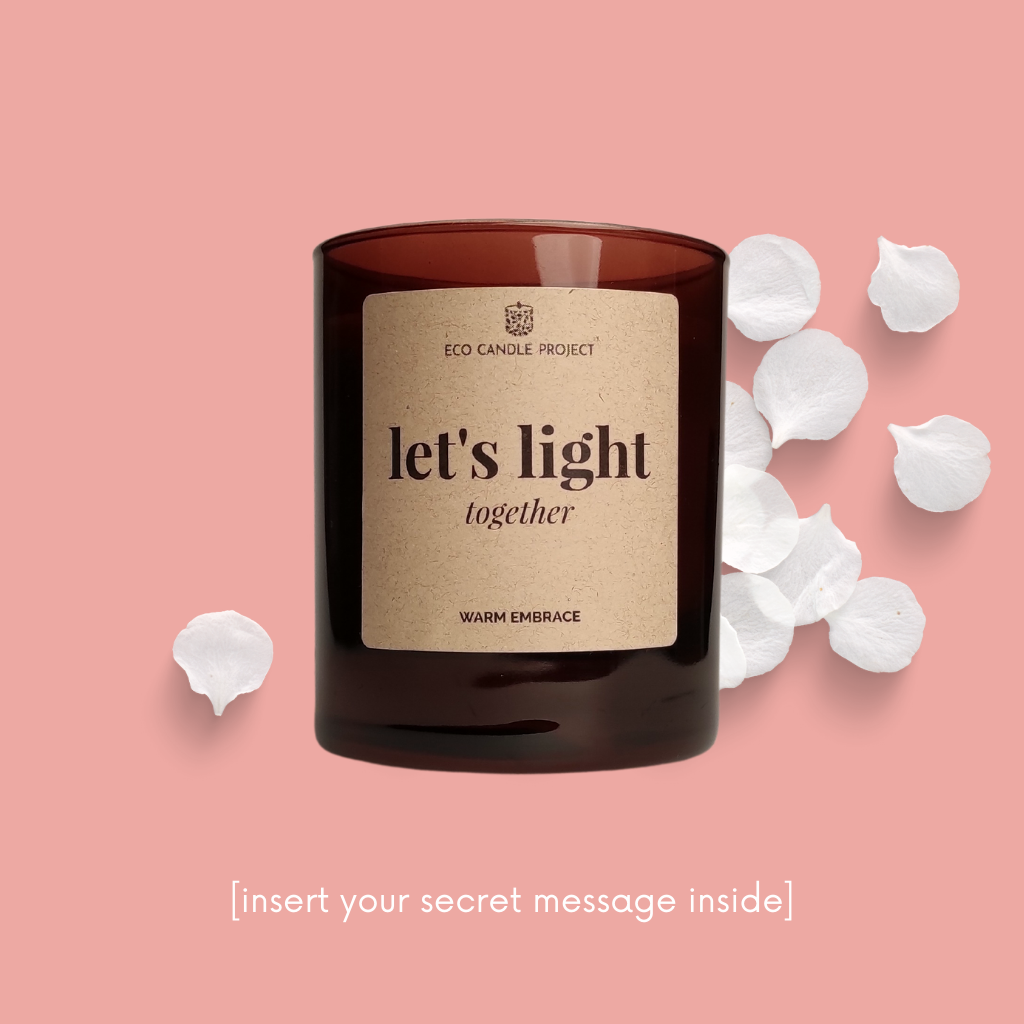 LET'S LIGHT TOGETHER IN AMBER - Eco Candle Project 