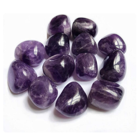 AMETHYST DARK TUMBLED STONES - Eco Candle Project 