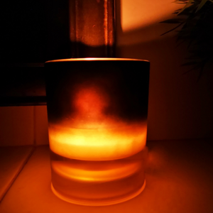 The 1993 LUXURY BLACK/GOLD CANDLE GLASS - Eco Candle Project 