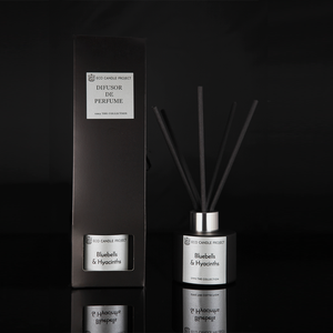 REED DIFFUSER BLACK WITH SILVER - Eco Candle Project 