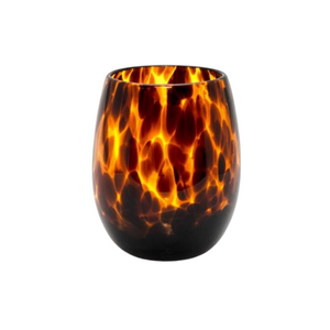 LEOPARD AMBER CANDLE GLASS - Eco Candle Project 