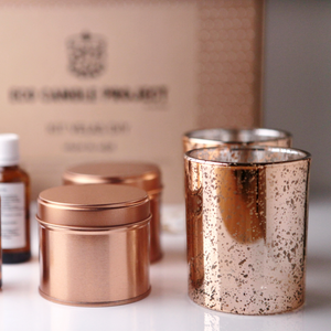 LUXURY CANDLE KIT ROSE GOLD - Eco Candle Project 