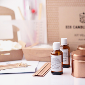 LUXURY CANDLE KIT ROSE GOLD - Eco Candle Project 
