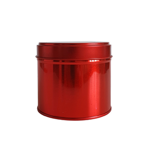 RED TIN WITH LID 200 ml - Eco Candle Project 