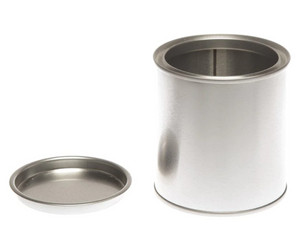 TALL SILVER TIN